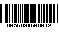 Código de Barras 8056099600012