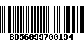 Código de Barras 8056099700194