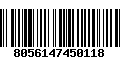 Código de Barras 8056147450118