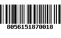 Código de Barras 8056151870018