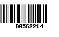 Código de Barras 80562214