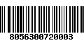 Código de Barras 8056300720003