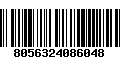 Código de Barras 8056324086048