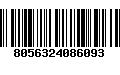 Código de Barras 8056324086093