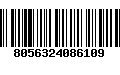 Código de Barras 8056324086109