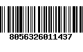 Código de Barras 8056326011437