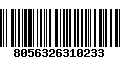Código de Barras 8056326310233