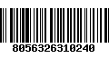 Código de Barras 8056326310240