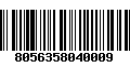 Código de Barras 8056358040009