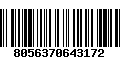 Código de Barras 8056370643172