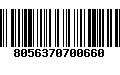 Código de Barras 8056370700660
