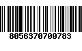 Código de Barras 8056370700783