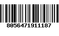 Código de Barras 8056471911187