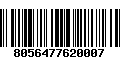 Código de Barras 8056477620007