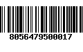 Código de Barras 8056479500017