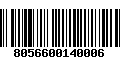 Código de Barras 8056600140006