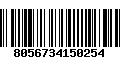 Código de Barras 8056734150254