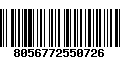 Código de Barras 8056772550726
