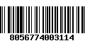 Código de Barras 8056774003114