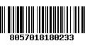 Código de Barras 8057018180233