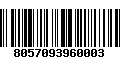 Código de Barras 8057093960003