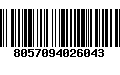 Código de Barras 8057094026043