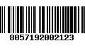 Código de Barras 8057192002123