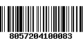 Código de Barras 8057204100083