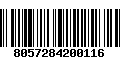 Código de Barras 8057284200116