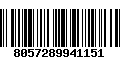 Código de Barras 8057289941151