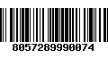 Código de Barras 8057289990074