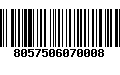 Código de Barras 8057506070008