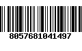 Código de Barras 8057681041497