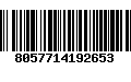 Código de Barras 8057714192653