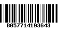 Código de Barras 8057714193643
