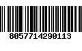 Código de Barras 8057714290113