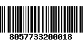 Código de Barras 8057733200018