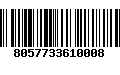Código de Barras 8057733610008