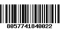 Código de Barras 8057741840022