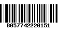 Código de Barras 8057742220151