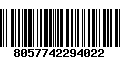 Código de Barras 8057742294022