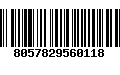 Código de Barras 8057829560118