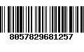 Código de Barras 8057829681257