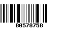 Código de Barras 80578758