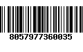 Código de Barras 8057977360035