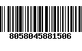 Código de Barras 8058045881506