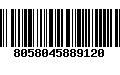 Código de Barras 8058045889120