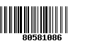 Código de Barras 80581086