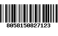 Código de Barras 8058150827123