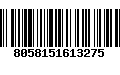 Código de Barras 8058151613275
